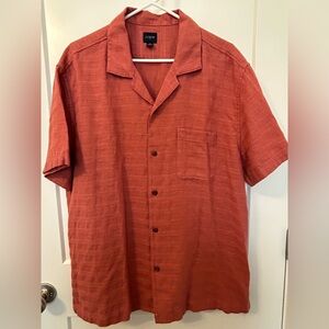 NEVER WORN J Crew Men's Terracotta Casual Shirt..Size XL. So Comfortable!
